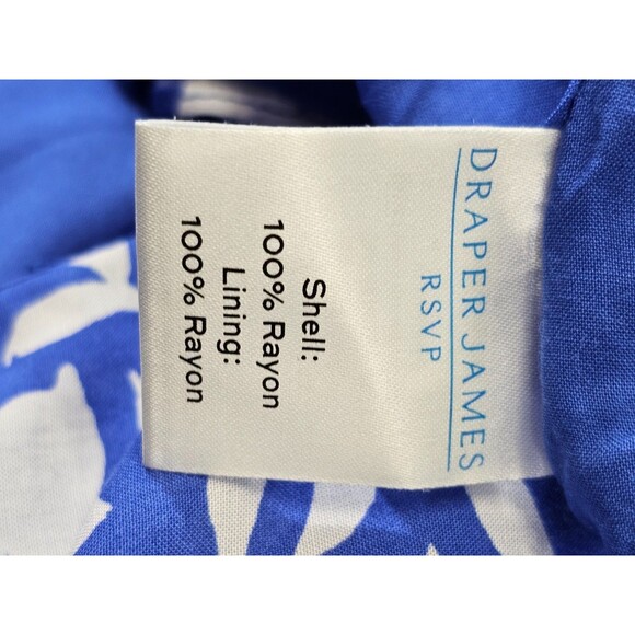 BF Women's Large Draper James RSVP Blue Futter Sleeve Tie Waist Wrap Dress NWT - Picture 10 of 11